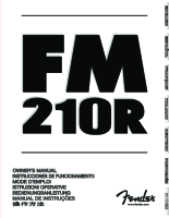 Fender FM-210R - Owners Manual